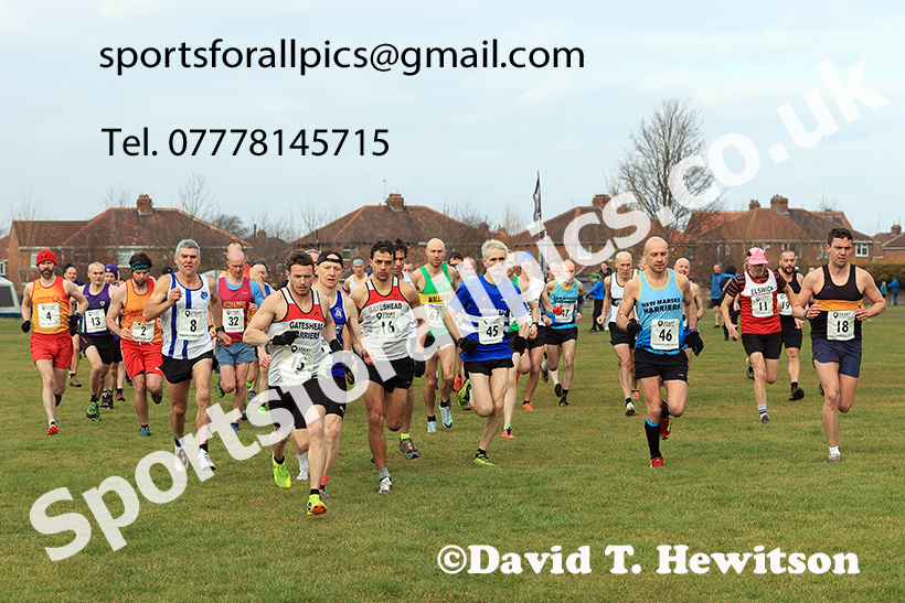 Mens 35s to 64s and, 2025 NEMAA Cross Country Champs., Acklam, Middlesbrough. Photo: David T. Hewitson/Sports for All Pics